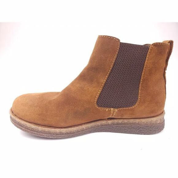 Born Sz 8.5 Brody Chelsea Boot Glazed Ginger Distressed Leather Brown Women's - Picture 1 of 11